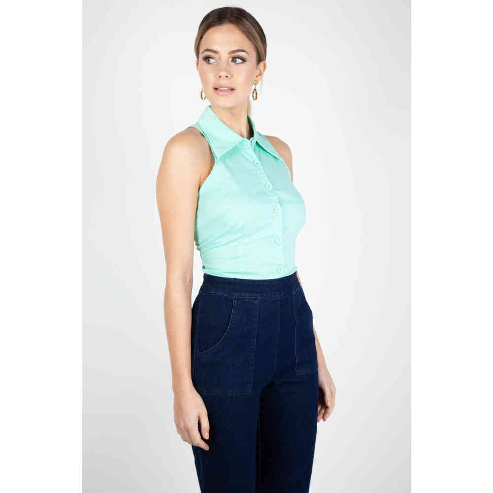 Voodoo Vixen - Jasmine Blouse - Groen